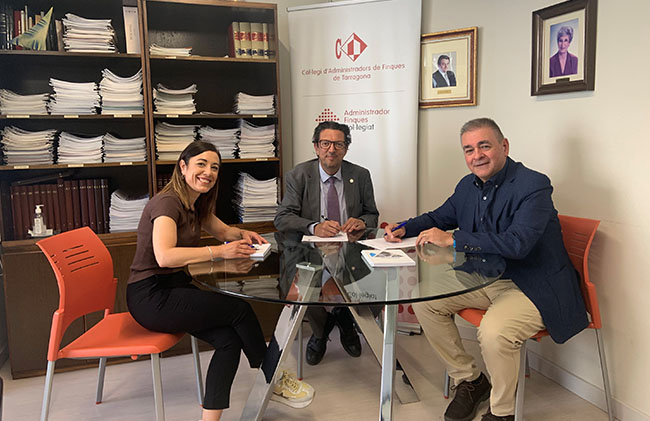 Nou acord amb el Col·legi d’Administradors de Finques de Tarragona